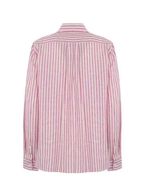 Camicia Josef in lino a righe Rosa Bianco WEEKEND MAX MARA | 2515111052600010